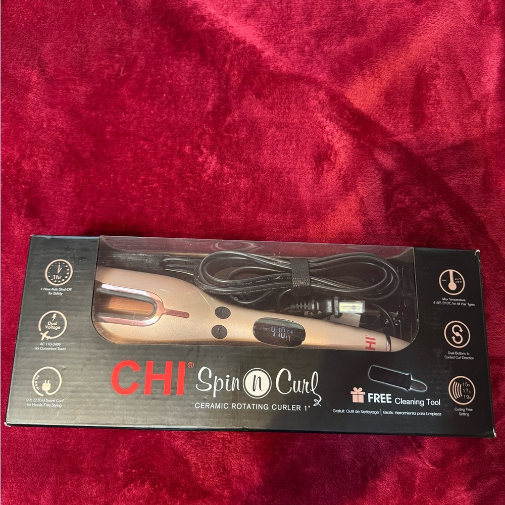 Black and Gold Hair Styling Tool for Effortless Curls